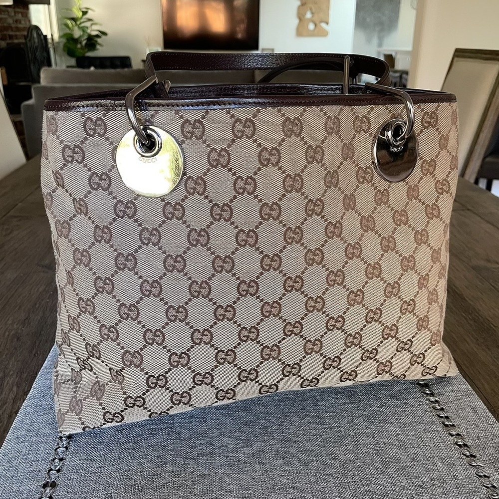 🚫SOLD 12/14🚫AUTH GUCCI GG Monogram Tote Bag 🇮🇹